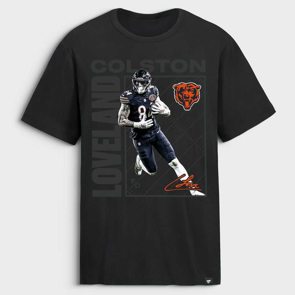Colston Loveland Chicago Bears T-Shirt - Black cheap