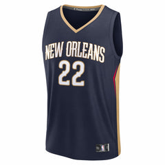 Derik Queen New Orleans Pelicans Fast Break Replica Jersey - Icon Edition - Navy cheap