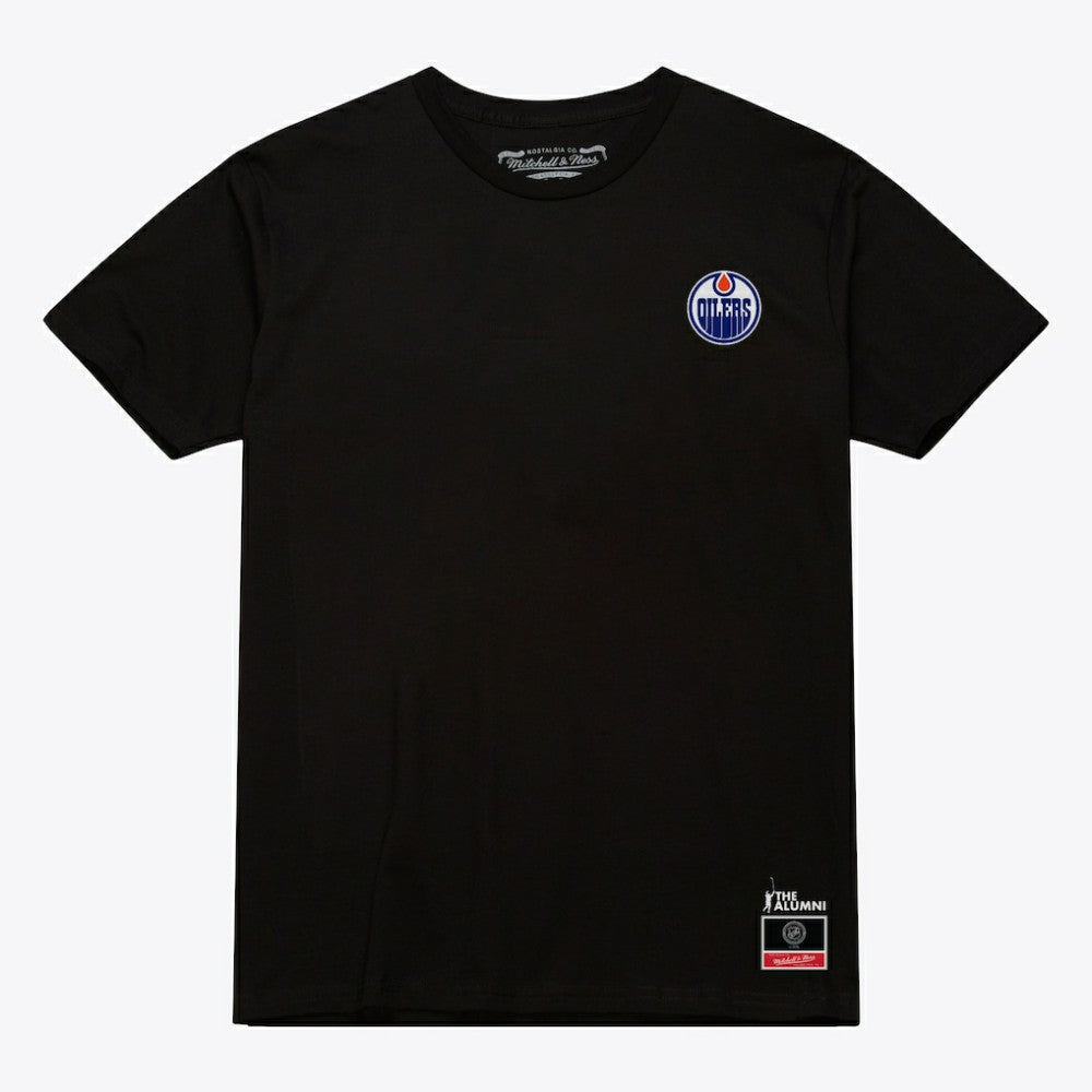 Wayne Gretzky Edmonton Oilers Mitchell & Ness Photo T-Shirt - Black T-shirts