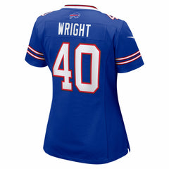 Matthew Wright Buffalo Bills Women's Team Game Jersey - Royal outlet