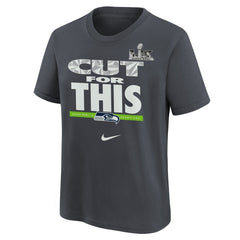 Seattle Seahawks Youth Super Bowl LX Champions Parade T-Shirt - Charcoal cheap