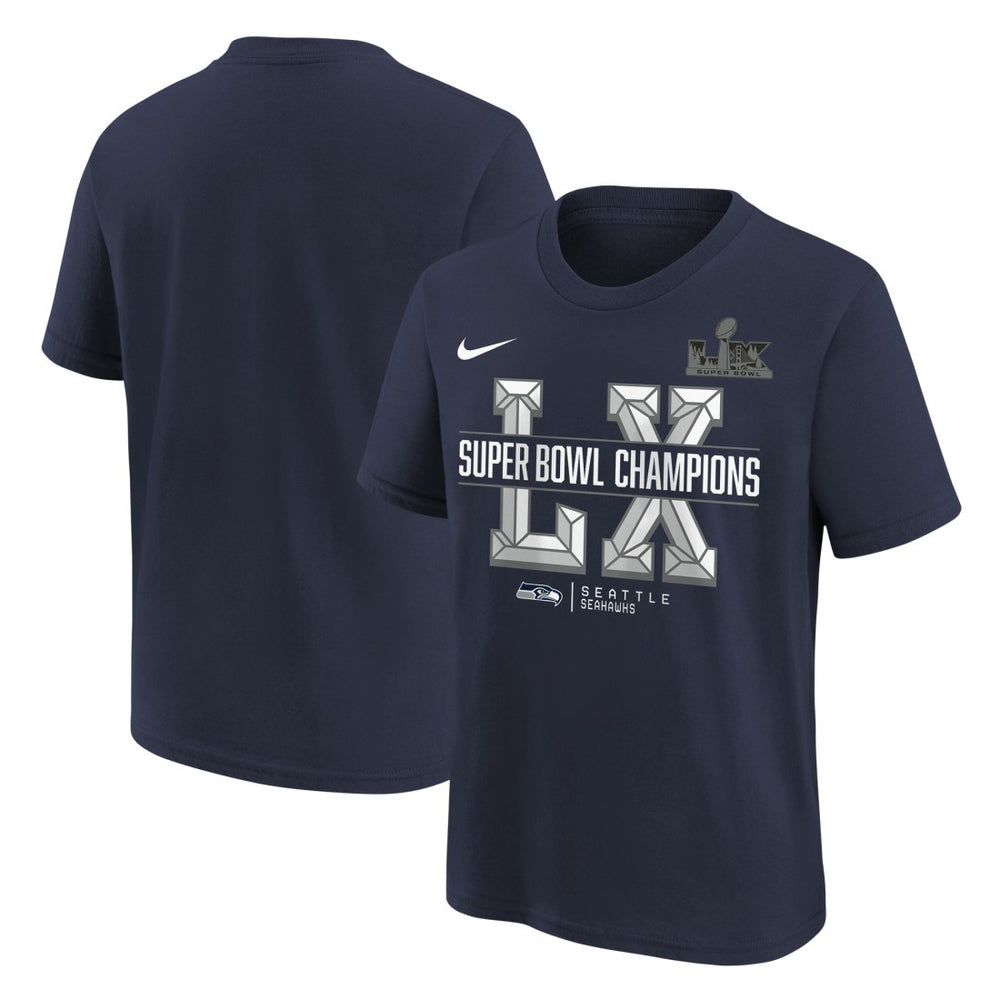 Seattle Seahawks Youth Super Bowl LX Champions T-Shirt - College Navy outlet