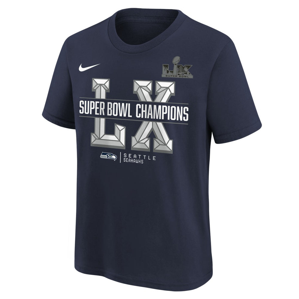 Seattle Seahawks Youth Super Bowl LX Champions T-Shirt - College Navy outlet