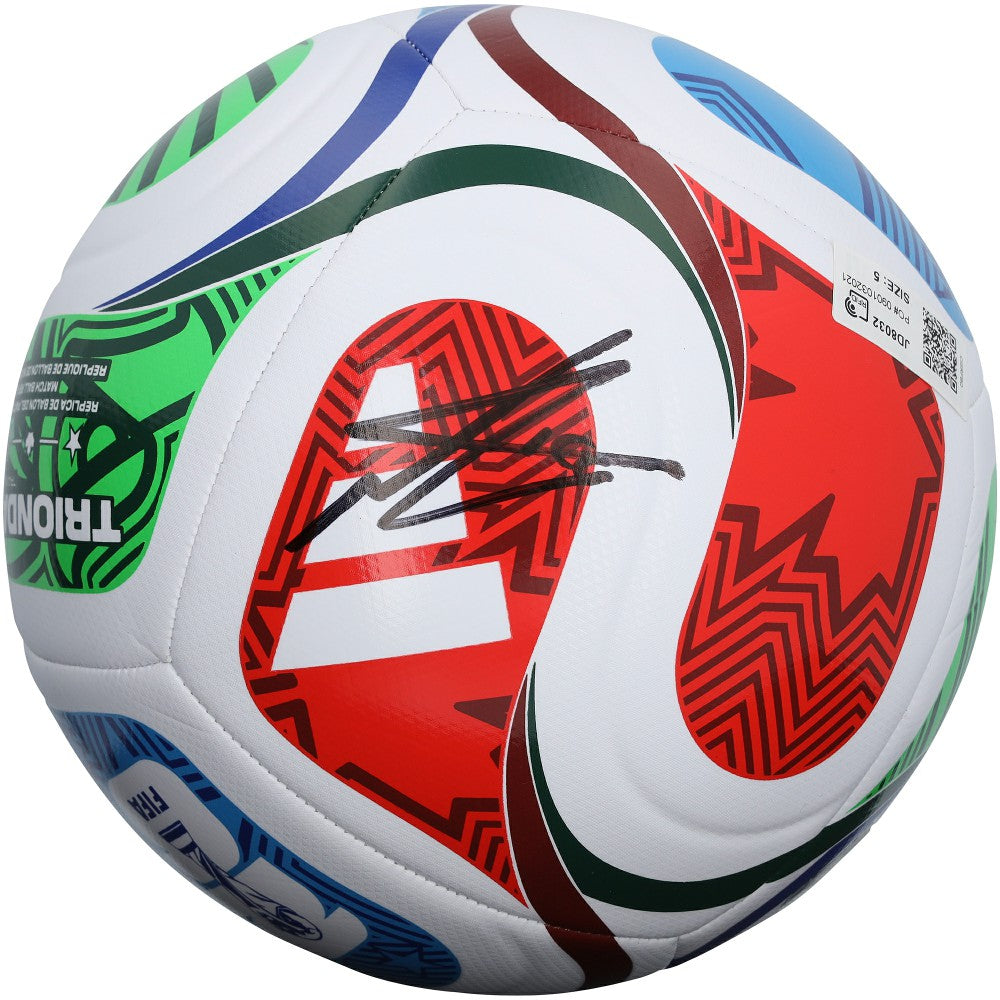 Nico Paz Argentina National Team Autographed 2026 FIFA World Cup Trionda Soccer Ball