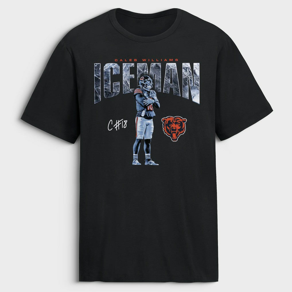 Caleb Williams Chicago Bears Iceman T-Shirt - Black sale