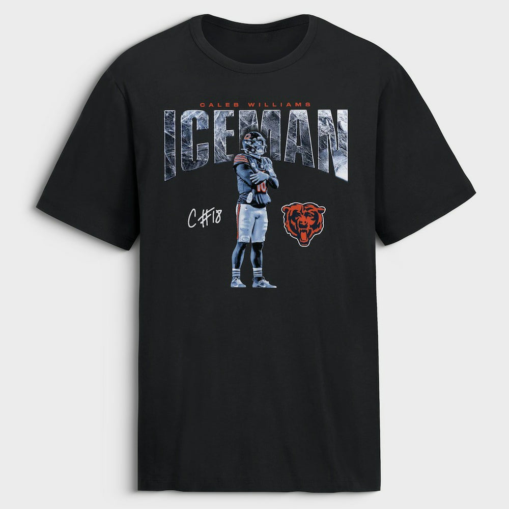 Caleb Williams Chicago Bears Iceman T-Shirt - Black sale