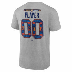Boston Bruins 2026 NHL Stadium Series Personalized Name & Number T-Shirt - Gray T-shirts