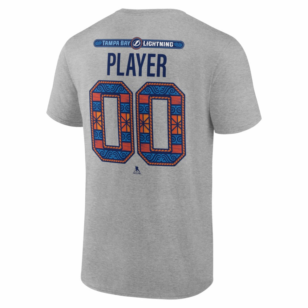 Tampa Bay Lightning 2026 NHL Stadium Series Personalized Name & Number T-Shirt - Gray T-shirts