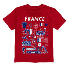 France National Team Vive La Fete Toddler Impressions Artwork T-Shirt for sale - Red