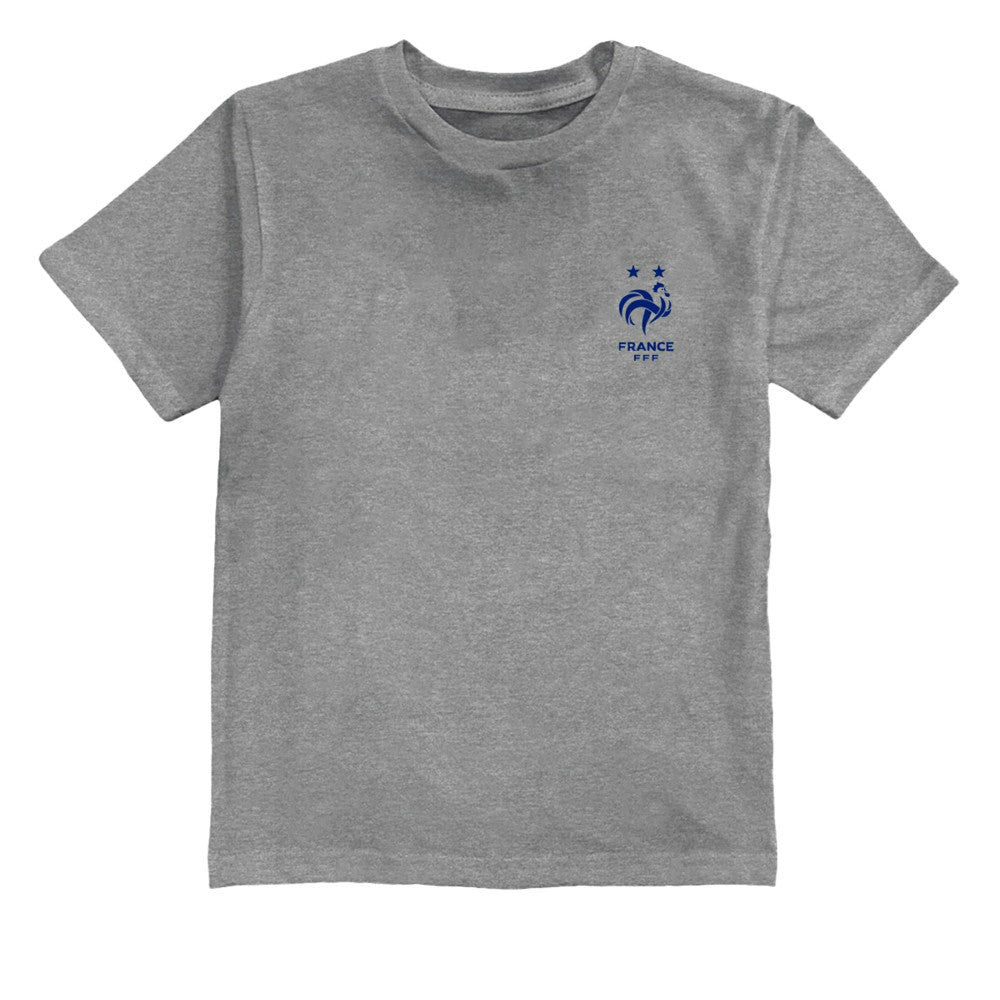 France National Team Vive La Fete Youth Impressions Artwork T-Shirt - Gray for sale