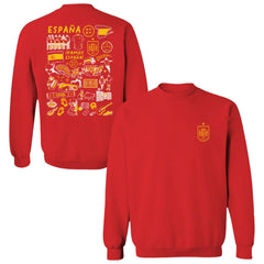 Spain National Team Vive La Fete Women's Impressions Artwork Sweatshirt - Red online