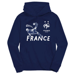 France National Team Vive La Fete Youth Chilena Style Hoodie - Navy discount