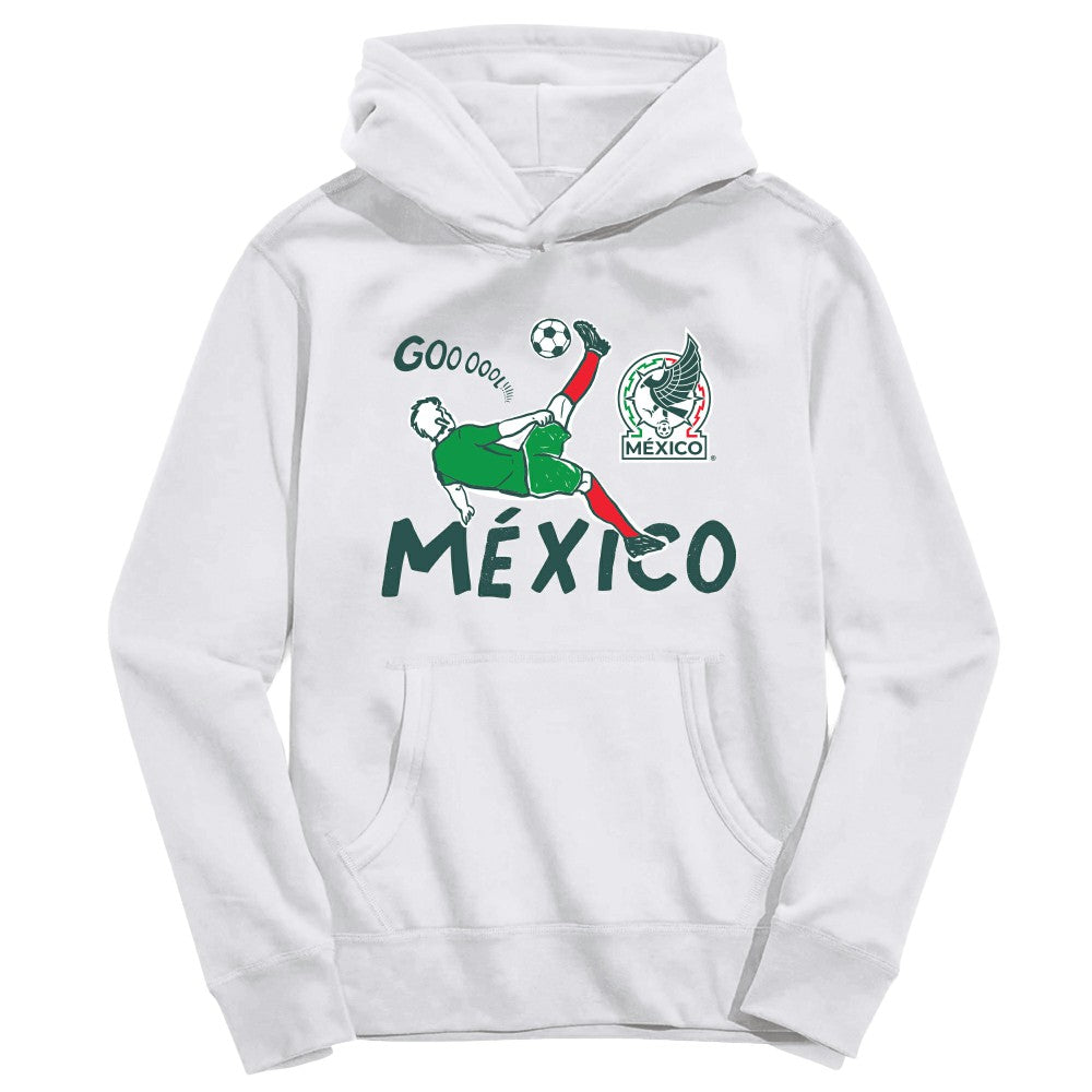 Mexico National Team Vive La Fete Youth Chilena Style Hoodie - White for sale