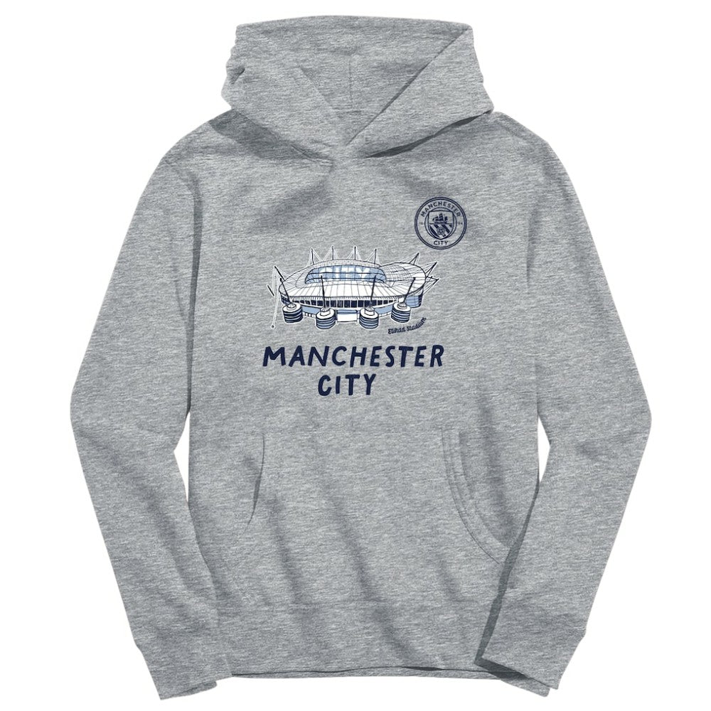 Manchester City Vive La Fete Youth Stadium Style Hoodie - Gray discount