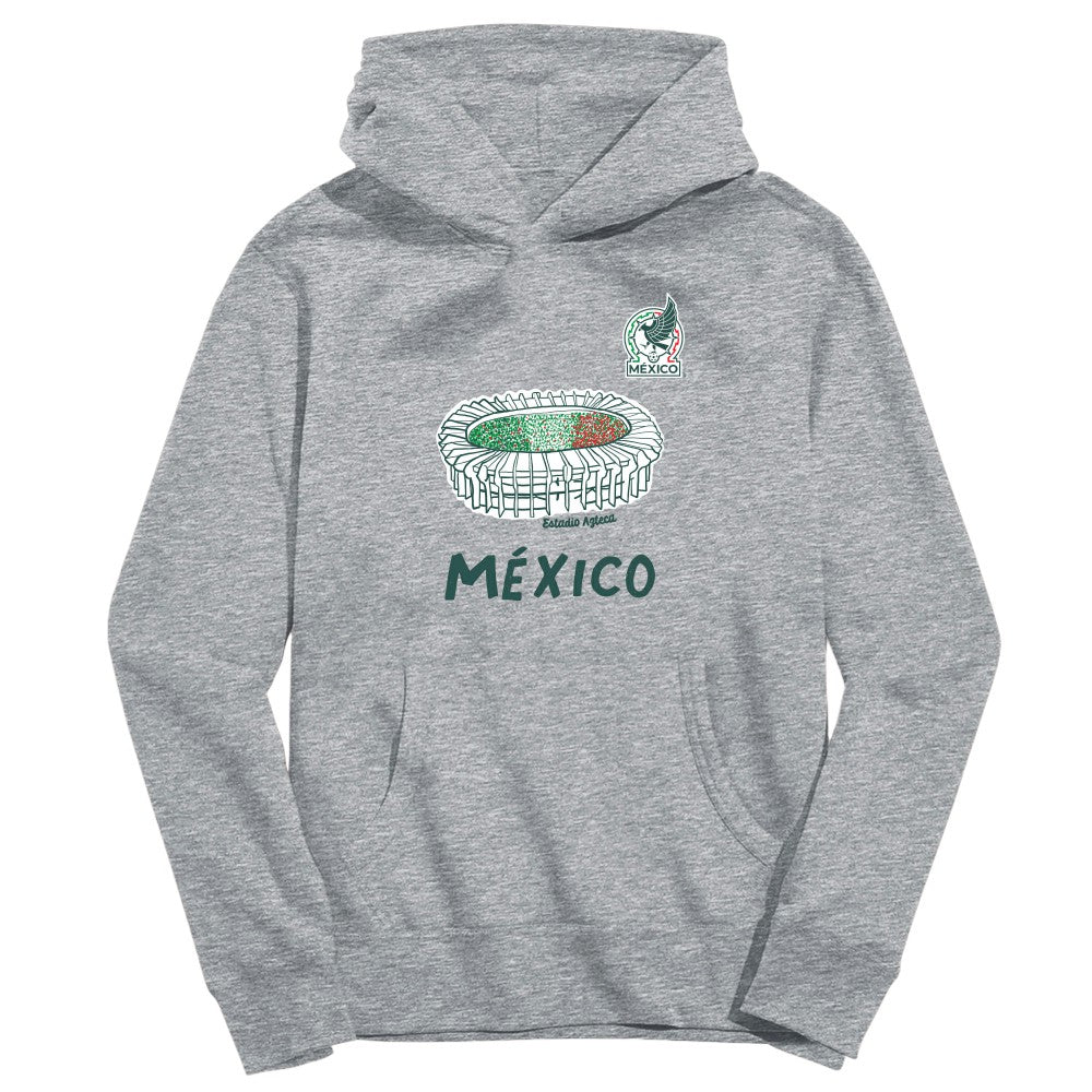 Mexico National Team Vive La Fete Youth Stadium Style Hoodie - Gray discount