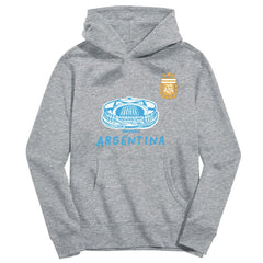 Argentina National Team Vive La Fete Youth Stadium Style Hoodie - Gray sale