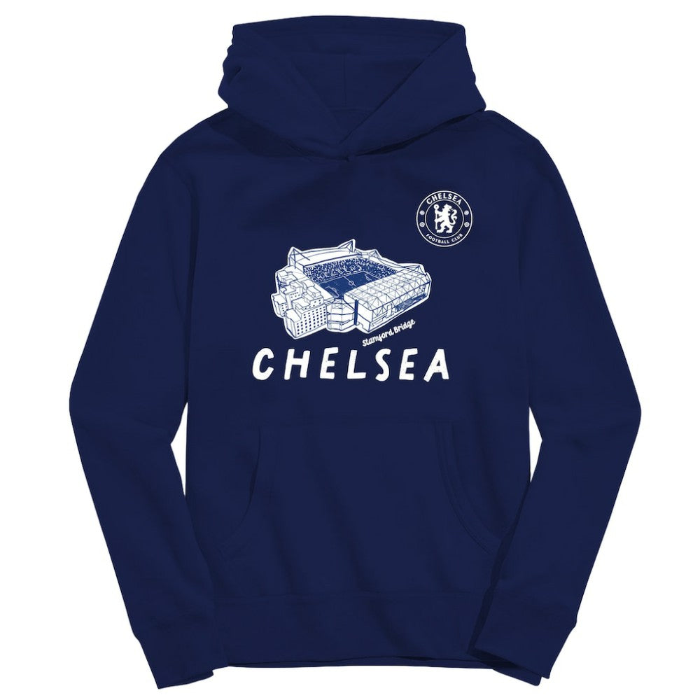 Chelsea Vive La Fete Youth Stadium Style Hoodie - Navy discount