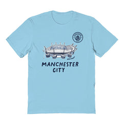 Manchester City Vive La Fete Youth Chilena Style T-Shirt - Light Blue cheap
