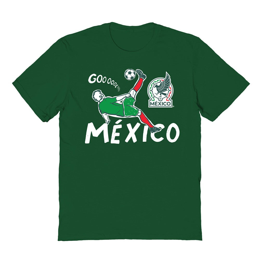 Mexico National Team Vive La Fete Youth Chilena Style T-Shirt - Green outlet