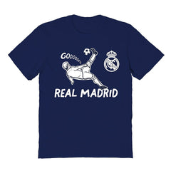 Real Madrid Vive La Fete Youth Chilena Style T-Shirt - Navy for sale