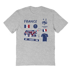 France National Team Vive La Fete Youth Impressions Icons T-Shirt - Gray online