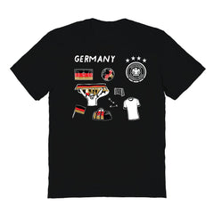 Germany National Team Vive La Fete Youth Impressions Icons T-Shirt - Black online