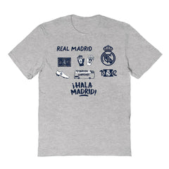 Real Madrid Vive La Fete Toddler Impressions Icons T-Shirt Discount - Gray