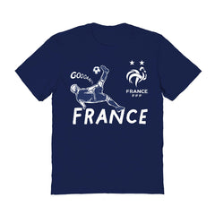 France National Team Vive La Fete Women's Chilena Style T-Shirt - Navy discount