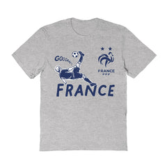 France National Team Vive La Fete Women's Chilena Style T-Shirt - Gray outlet