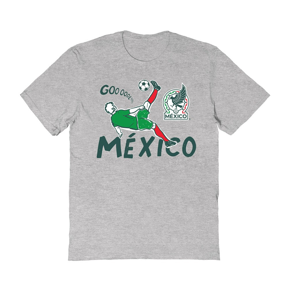 Mexico National Team Vive La Fete Women's Chilena Style T-Shirt - Gray online