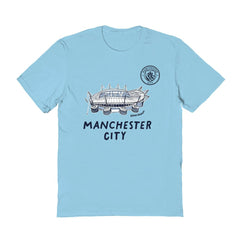Manchester City Vive La Fete Women's Stadium Style T-Shirt - Light Blue for sale