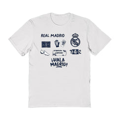 Real Madrid Vive La Fete Women's Impressions Icons T-Shirt - White sale
