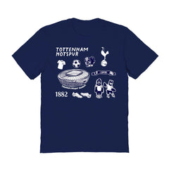 Tottenham Hotspur Vive La Fete Women's Impressions Icons T-Shirt - Navy online