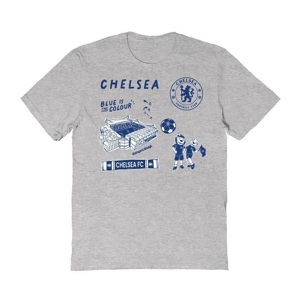 Chelsea Vive La Fete Women's Impressions Icons T-Shirt - Gray shop