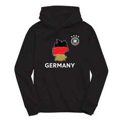 Germany National Team Vive La Fete Youth Map Style Hoodie - Black on sale