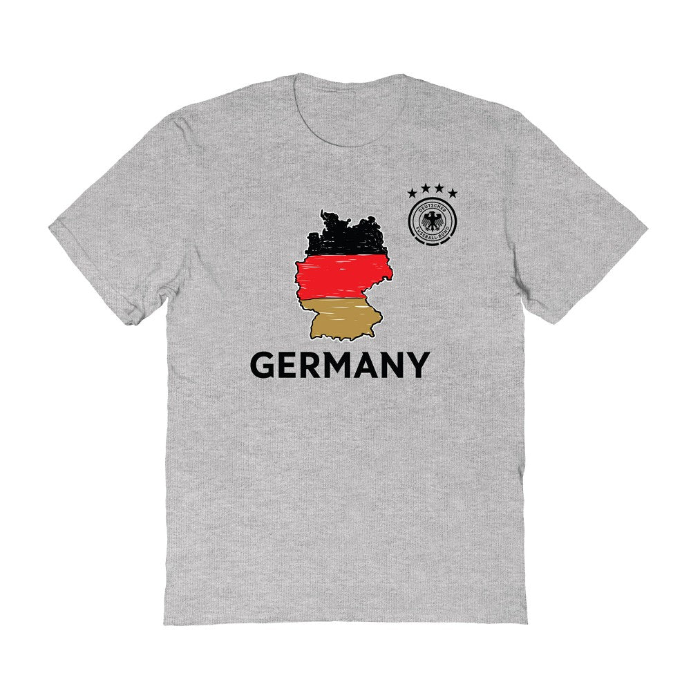 Germany National Team Vive La Fete Toddler Map Style T-Shirt for sale - Gray