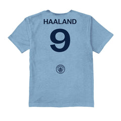 Erling Haaland Manchester City Vive La Fete Toddler Player Name & Number Color Badge T-Shirt Discount - Light Blue