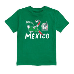 Santiago Gimenez Mexico National Team Vive La Fete Youth Player Name & Number Chilena Style T-Shirt - Green on sale