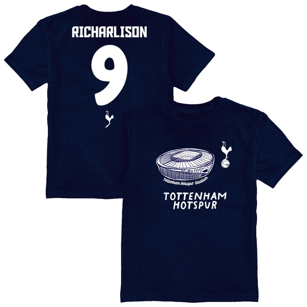Richarlison Tottenham Hotspur Vive La Fete Youth Player Name & Number Stadium Style T-Shirt - Navy shop