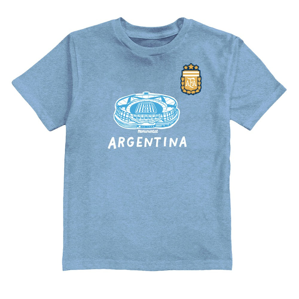 Lautaro Martinez Argentina National Team Vive La Fete Youth Player Name & Number Stadium Style T-Shirt - Light Blue cheap