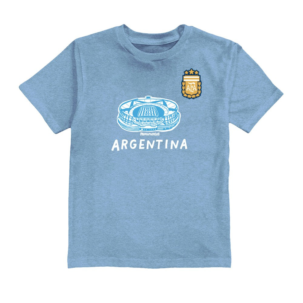 Lautaro Martinez Argentina National Team Vive La Fete Toddler Player Name & Number Stadium Style T-Shirt for sale - Light Blue