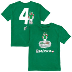 Edson Álvarez Mexico National Team Vive La Fete Toddler Player Name & Number Stadium Style T-Shirt for sale - Green
