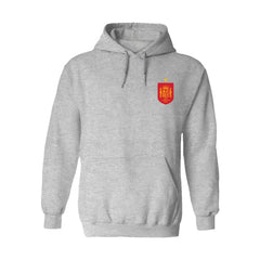 Spain National Team Vive La Fete Women's Color Badge Fleece Hoodie - Gray shop