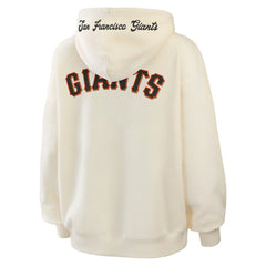 San Francisco Giants WEAR by Erin Andrews Women's Full-Zip Hoodie Cream