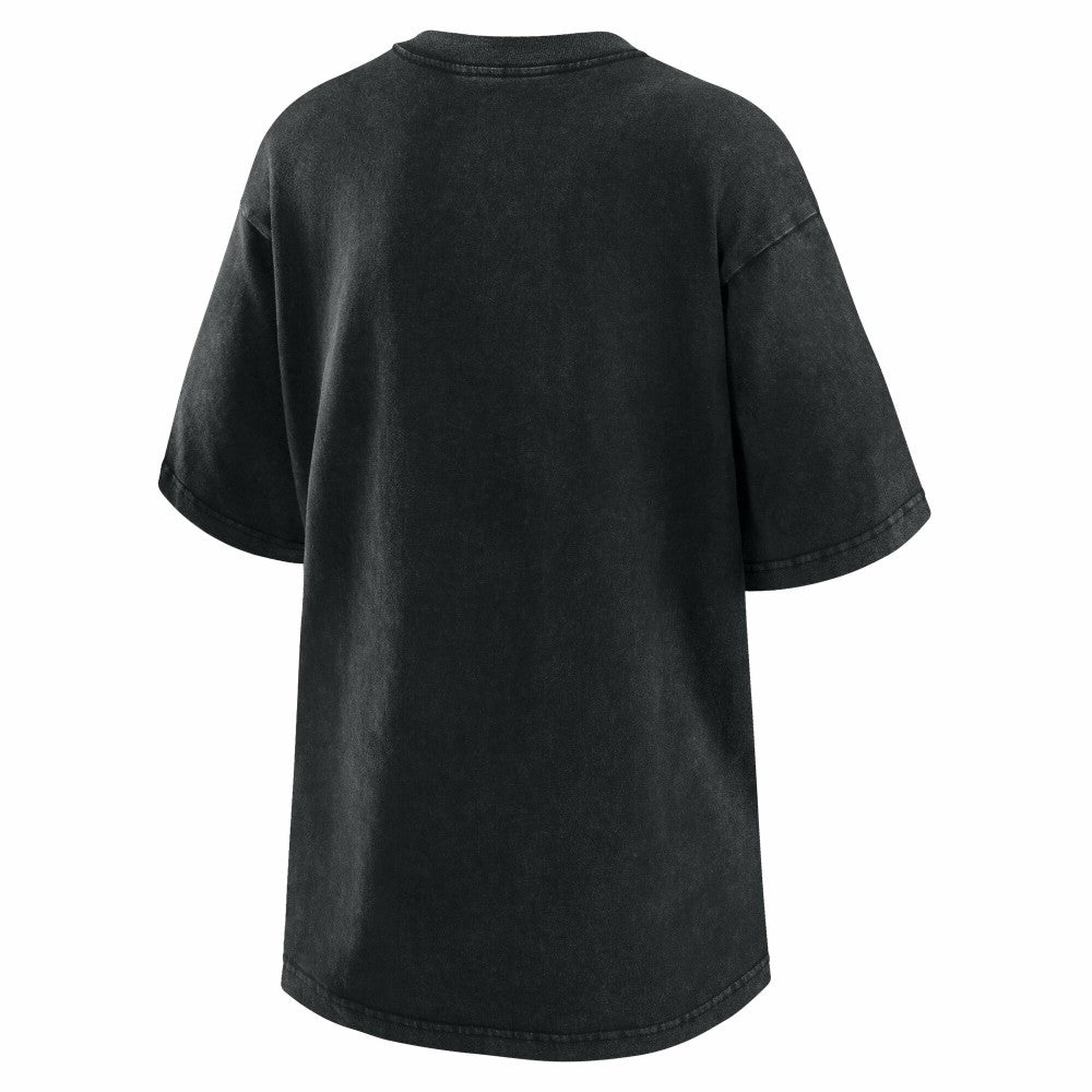 Minnesota Twins WEAR by Erin Andrews Women's Oversized Boyfriend T-Shirt Black