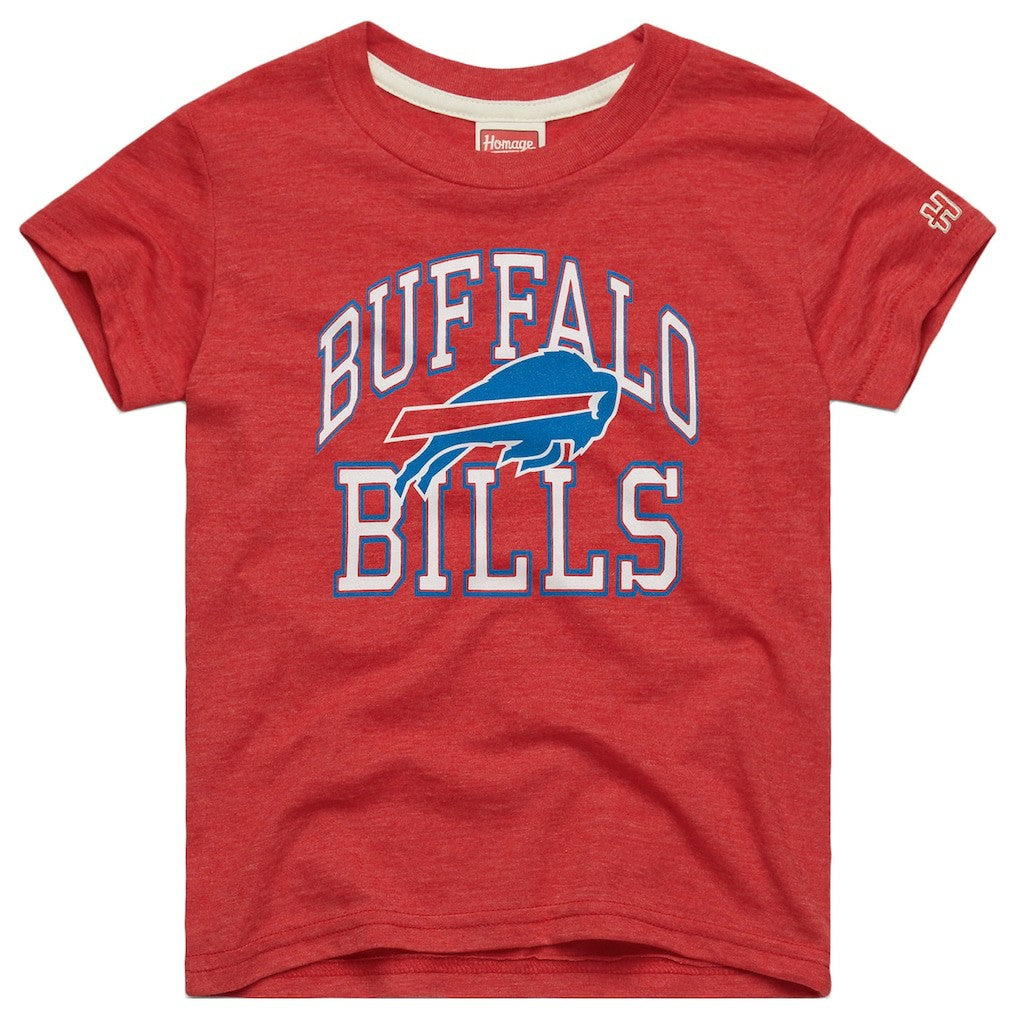 Buffalo Bills Homage Youth Arch Tri-Blend T-Shirt - Red on sale