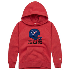 Houston Texans Homage Youth Big Helmet Tri-Blend Hoodie - Red on sale