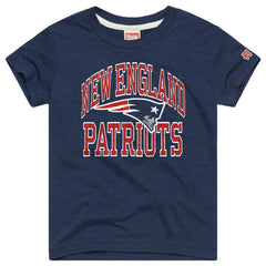 New England Patriots Homage Youth Arch Tri-Blend T-Shirt - Navy outlet
