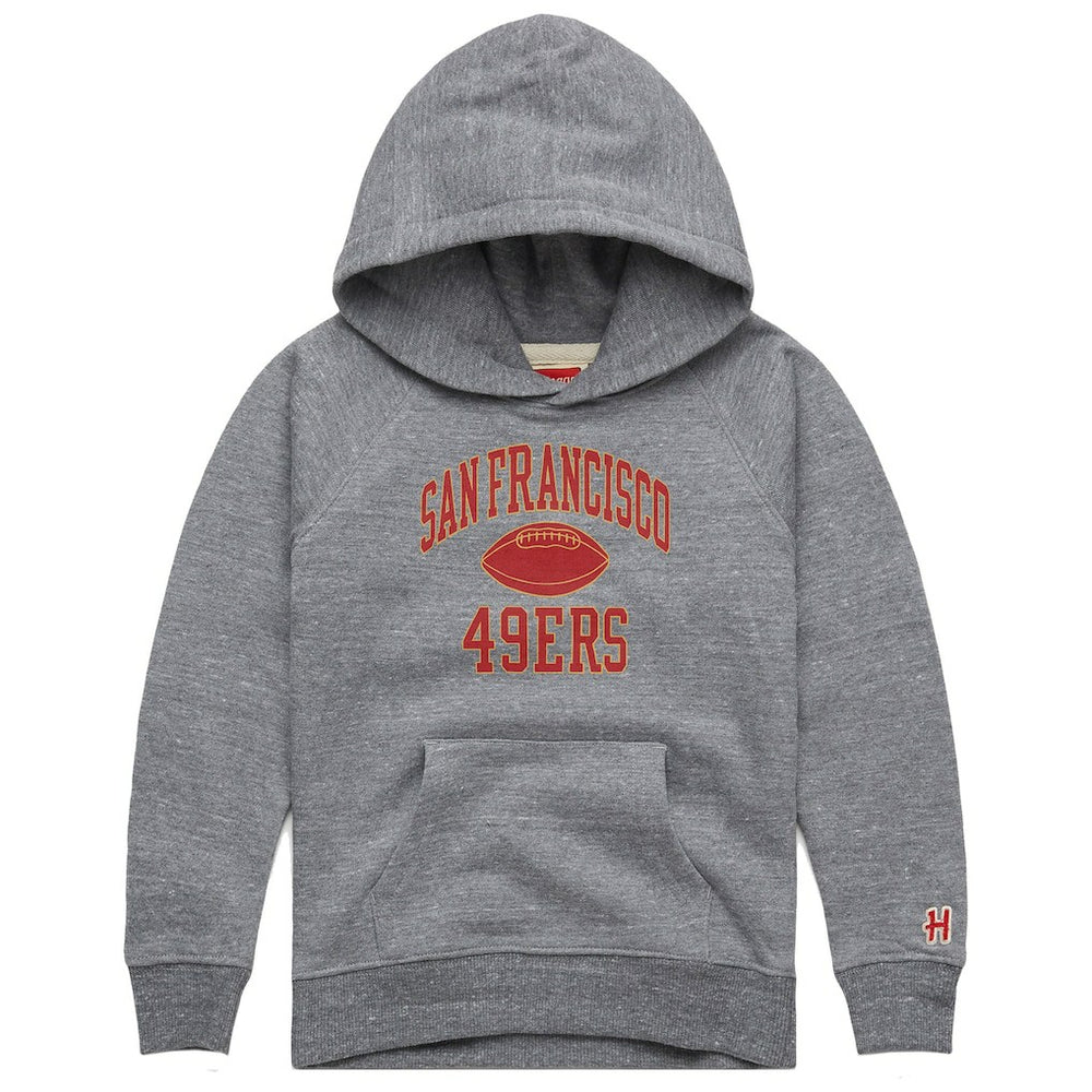 San Francisco 49ers Homage Youth Gridiron Tri-Blend Hoodie - Gray online