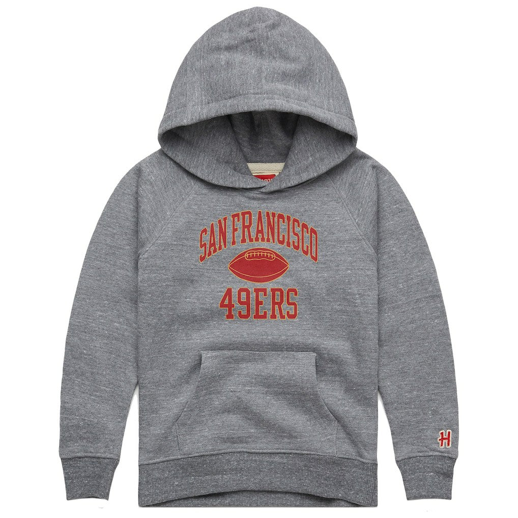 San Francisco 49ers Homage Youth Gridiron Tri-Blend Hoodie - Gray online
